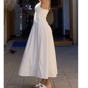 Zara White Tank Maxi Dress